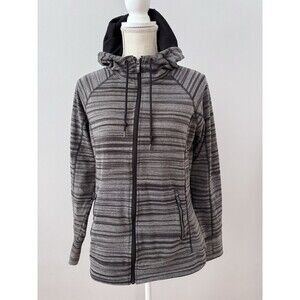 Kuhl Piper Hoodie Jacket Full Zip Athletic Gray Stripe Outdoors Women’s‎ Medium